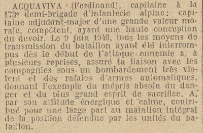 ACQUAVIVA capitaine 173e Demi-Brigade citation.jpg